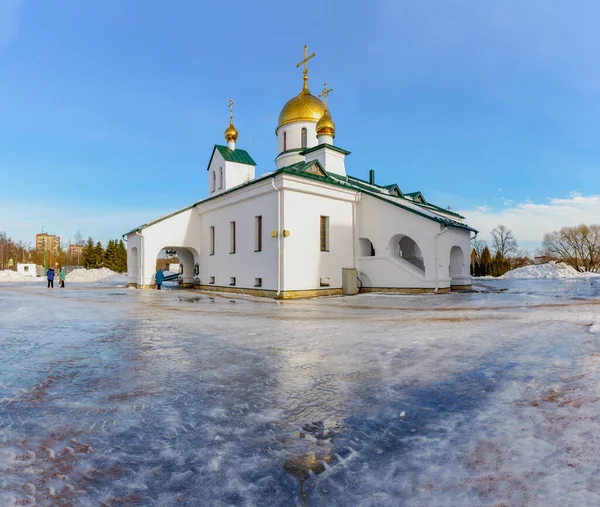 Holy Trinity Cathedral Kolpino Built Memory Holy Trinity Cathedral Existed — Stock Photo, Image