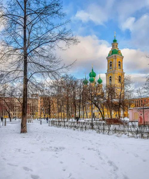 Igreja Anunciação Santíssima Theotokos Ilha Vasilievsky São Petersburgo — Fotografia de Stock