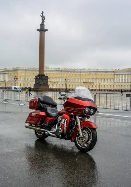 Plac Pałacowy Petersburga Rosja Kwietnia 2021 Otwarcie Sezonu Motocyklowego Sankt — Zdjęcie stockowe