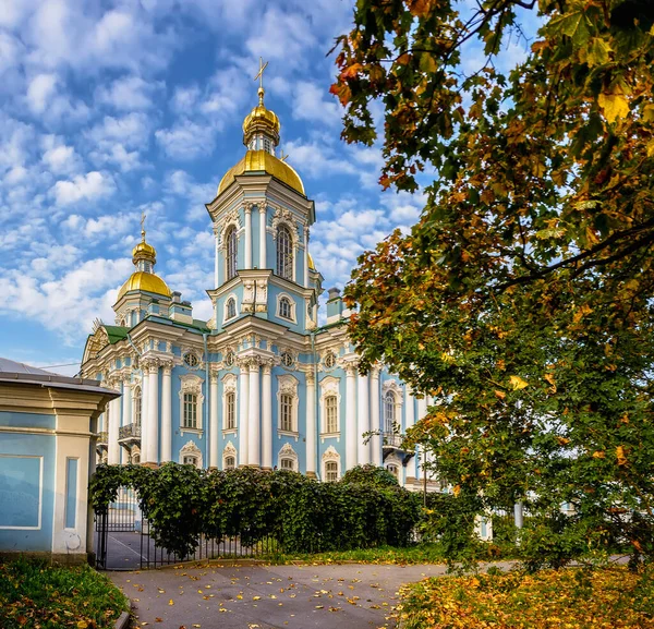 니콜라이 스카야 에피파니 대성당 러시아 상트페테르부르크 2020 에피파니 대성당 건축에서 — 스톡 사진