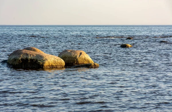 Finska Viken Komarovo Leningradregionen Ryssland September 2020 Solnedgång Vid Finska — Stockfoto