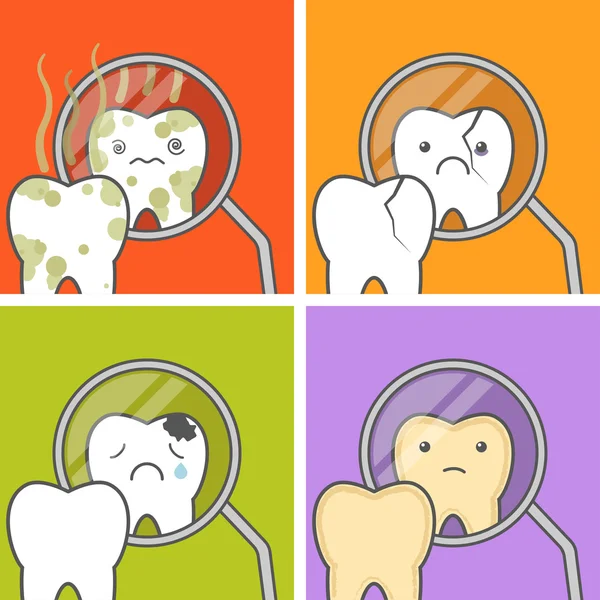 Conceito de dentes — Vetor de Stock