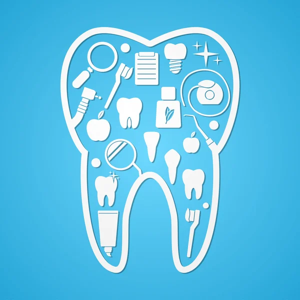 歯・治療・衛生シンボル. — ストックベクタ