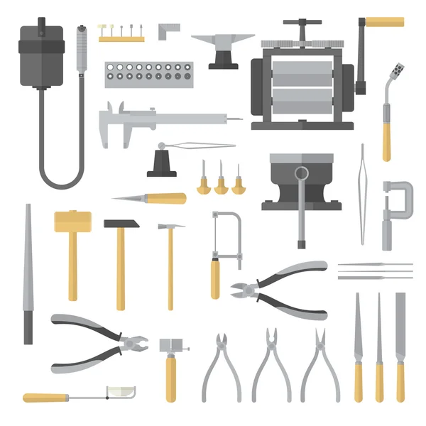 Set sieraden tools. — Stockvector