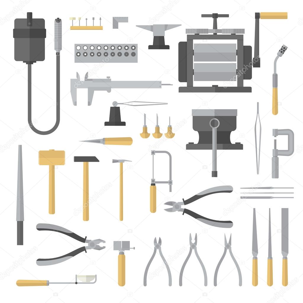Set of jewelry tools. Stock Vector by ©proffessorotto.gmail.com