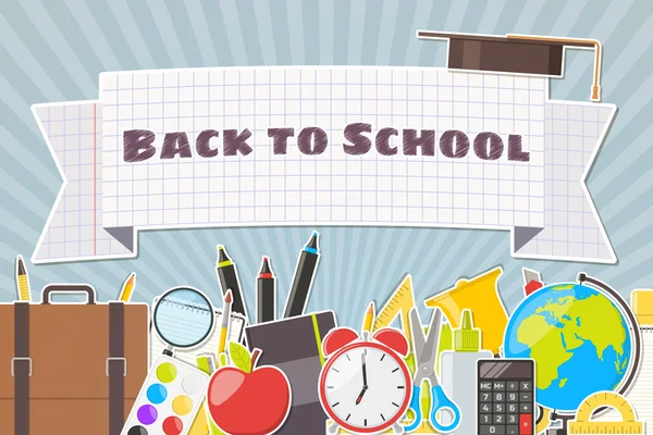 Back to School background — Stock Vector