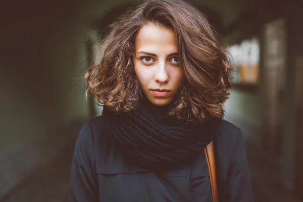 Young stylish hipster woman — Stock Photo, Image