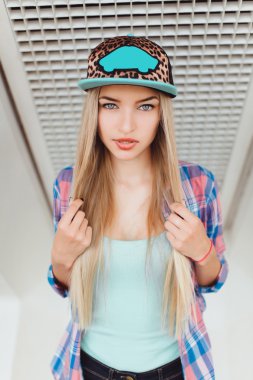 young hipster beautiful woman