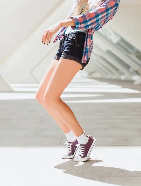 Young hipster beautiful woman — 스톡 사진