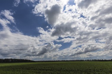 bulutlar üzerinde gün sky