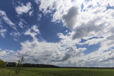 bulutlar üzerinde gün sky