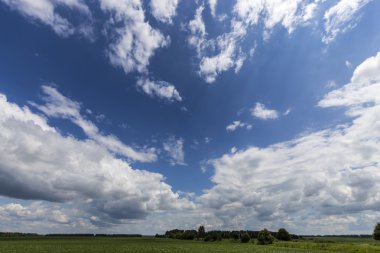 bulutlar üzerinde gün sky