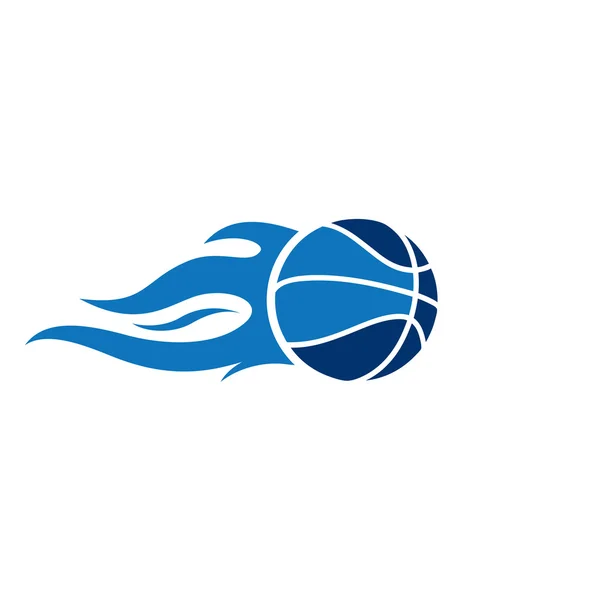 Basketball Fire Sports Balls — Stock Vector