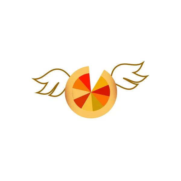 Gotowanie pizzy Flying — Wektor stockowy