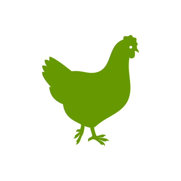 Gallina de pollo huevo pájaro — Vector de stock