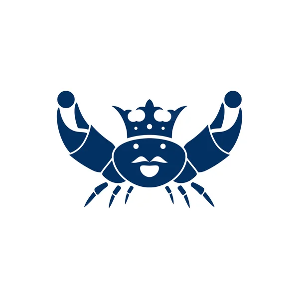 King krab mariene aquatische — Stockvector