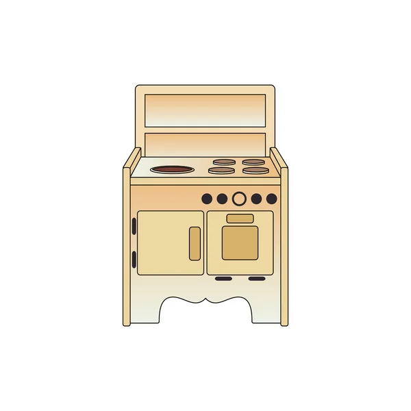 Cocina Cocina de alimentos — Vector de stock