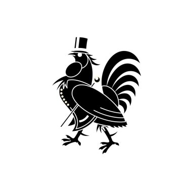 Mr. Rooster Master OF the Yard Animals clipart