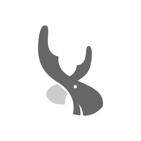 Eland hoofd dieren — Stockvector