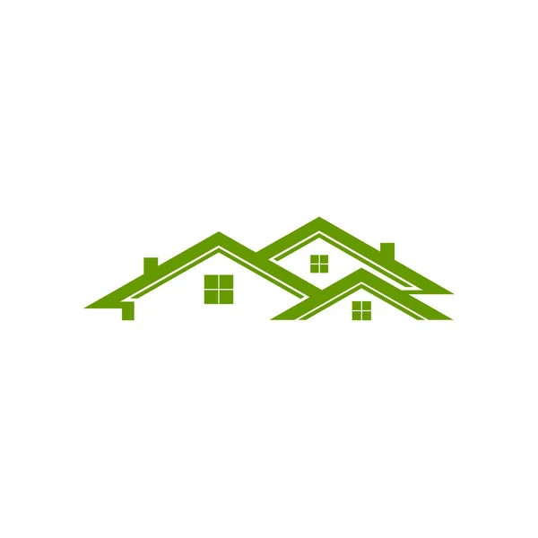 Telhados Imobiliário Edifícios Arquitetura — Vetor de Stock