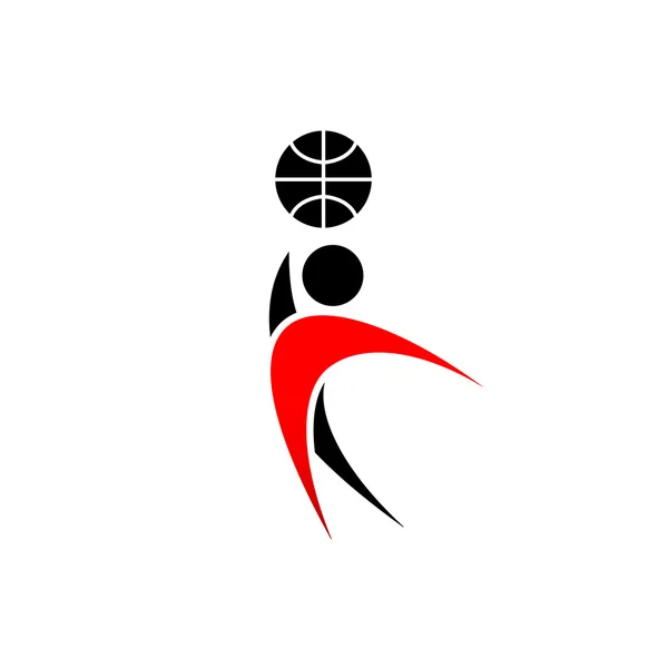 Basketball Joueur Sport — Image vectorielle