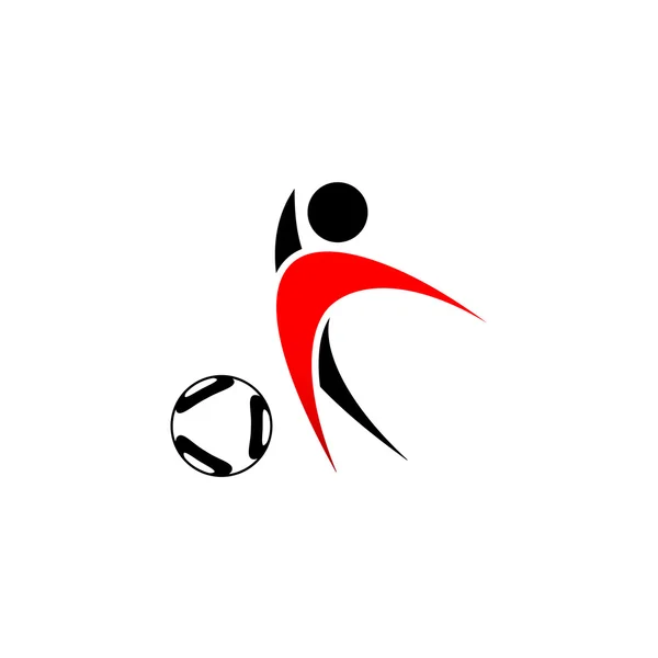 Fútbol jugador Deporte — Vector de stock