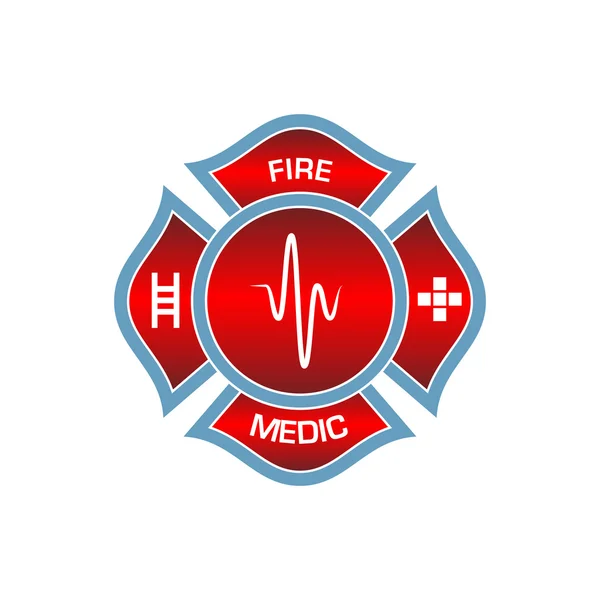 Logo dei vigili del fuoco Medici — Vettoriale Stock