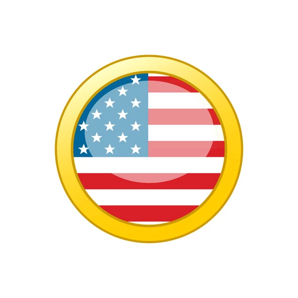 Old Glory Icon — Stock Vector