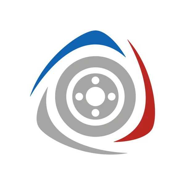 Racing Logo neumáticos de velocidad — Vector de stock