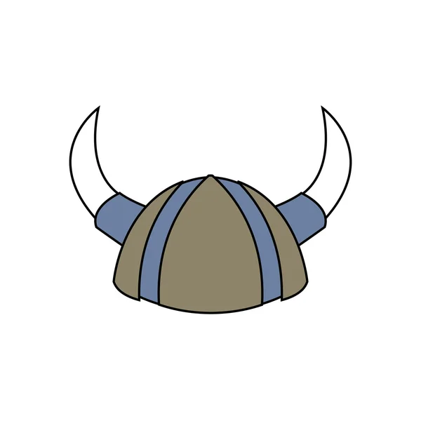 Viking helmet róg — Wektor stockowy