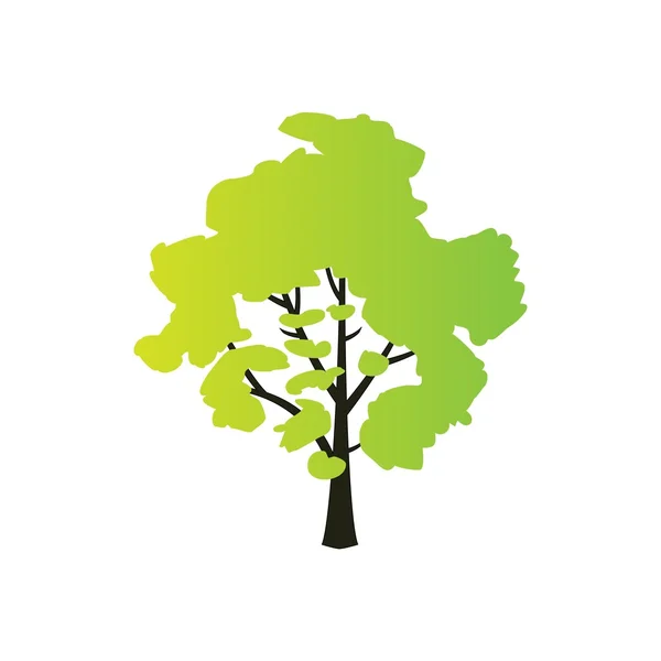 Sólo un árbol — Vector de stock