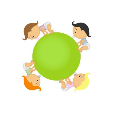 Oyuncakla oynamak bebekler