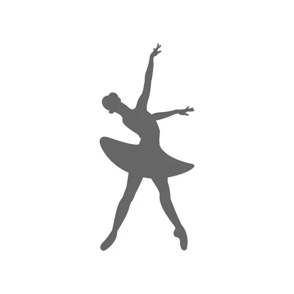 Ballerina model dancing — Stock Vector