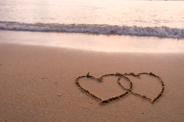 iki kalp Beach'de çekilen