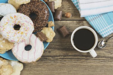 Masanın üzerine tatlı Kahvaltı