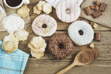 Masanın üzerine tatlı Kahvaltı