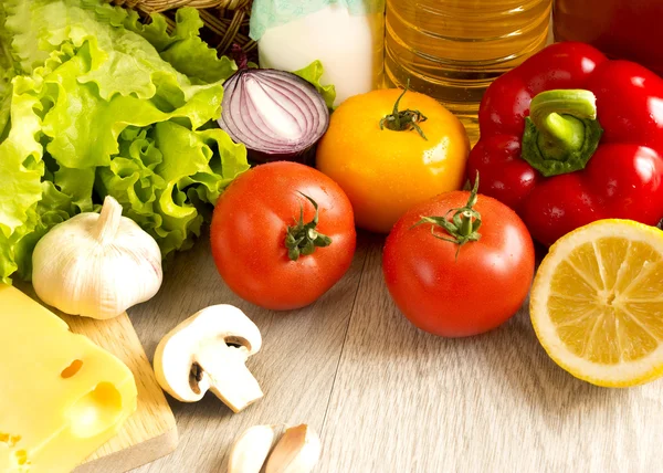 Set of products on the table — Stock Photo, Image