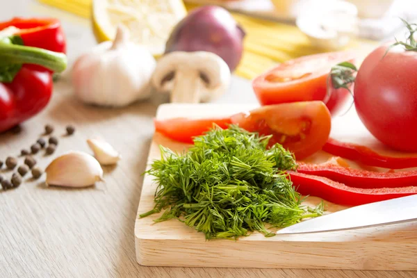 Proceso de cocción en la cocina — Foto de Stock