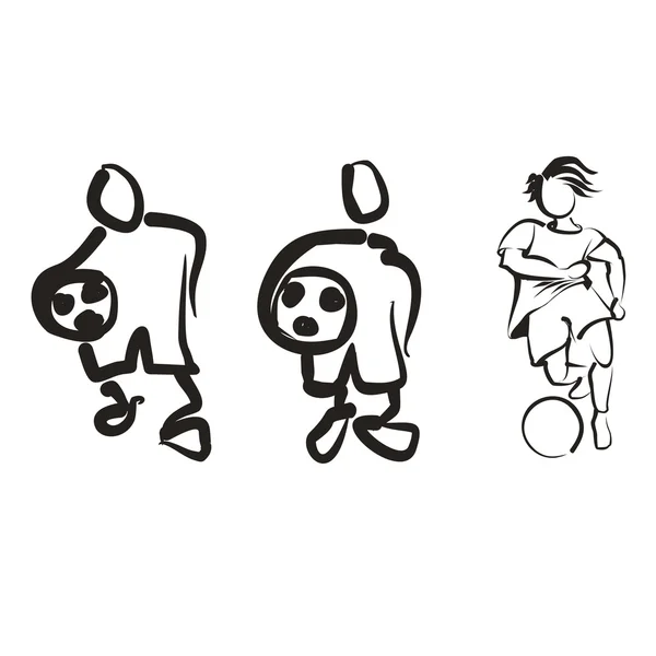 Векторное изображение футболиста — стоковый вектор