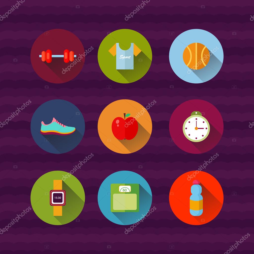Fitness sport and health illustration EPS 10