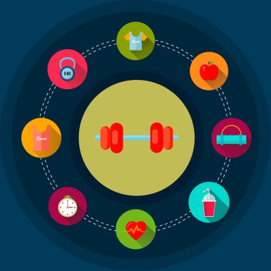 arka plan illüstrasyon mavi hayat ve ekipman
