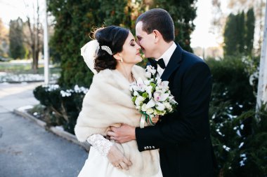 Güzel kış düğün