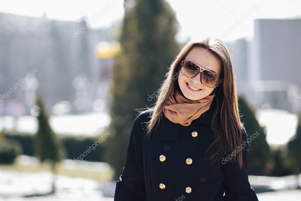 Beautiful young woman posing