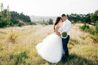 Gelin ve damat Park Düğün çekim