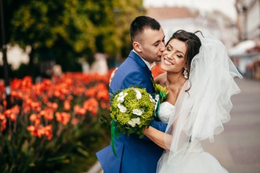 Gelin ve damat Park Düğün çekim