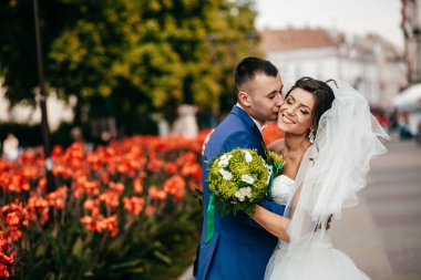 Gelin ve damat Park Düğün çekim