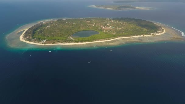 Islas Gili en el Océano Índico — Vídeo de stock