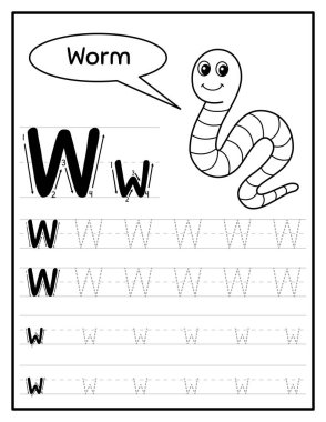 Çocuklar için Alfabe Harf İzleme Çalışma Tablosu H Yazdırılabilir El Yazısı Uygulaması