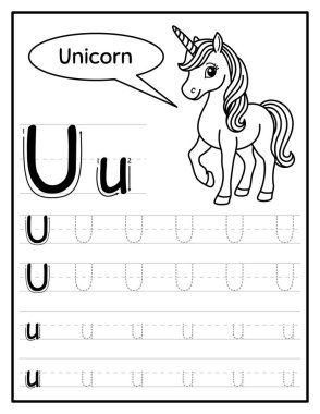 Çocuklar için Alfabe Harf İzleme Çalışma Tablosu H Yazdırılabilir El Yazısı Uygulaması