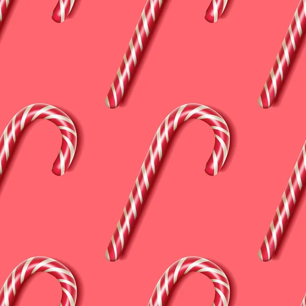 Candy cane red pattern — Stock Vector